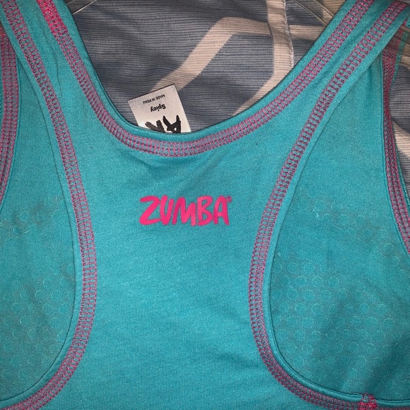 Zumba Hapiness High Neck Tank - Teal - Picture 5 of 5